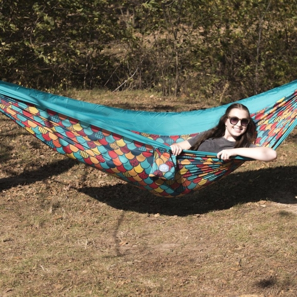 NEW EQUIP Tree Hammock, Blue, open size: 116" L x 59" W - Picture 3 of 8